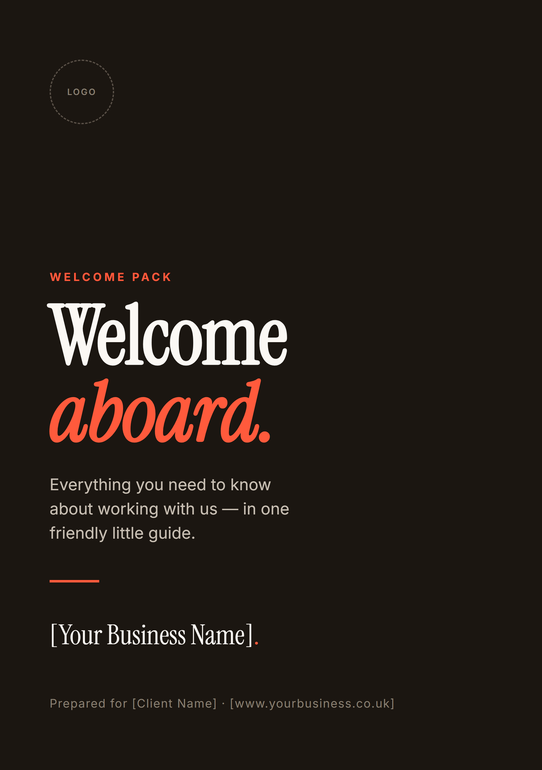 Marketing pack template preview