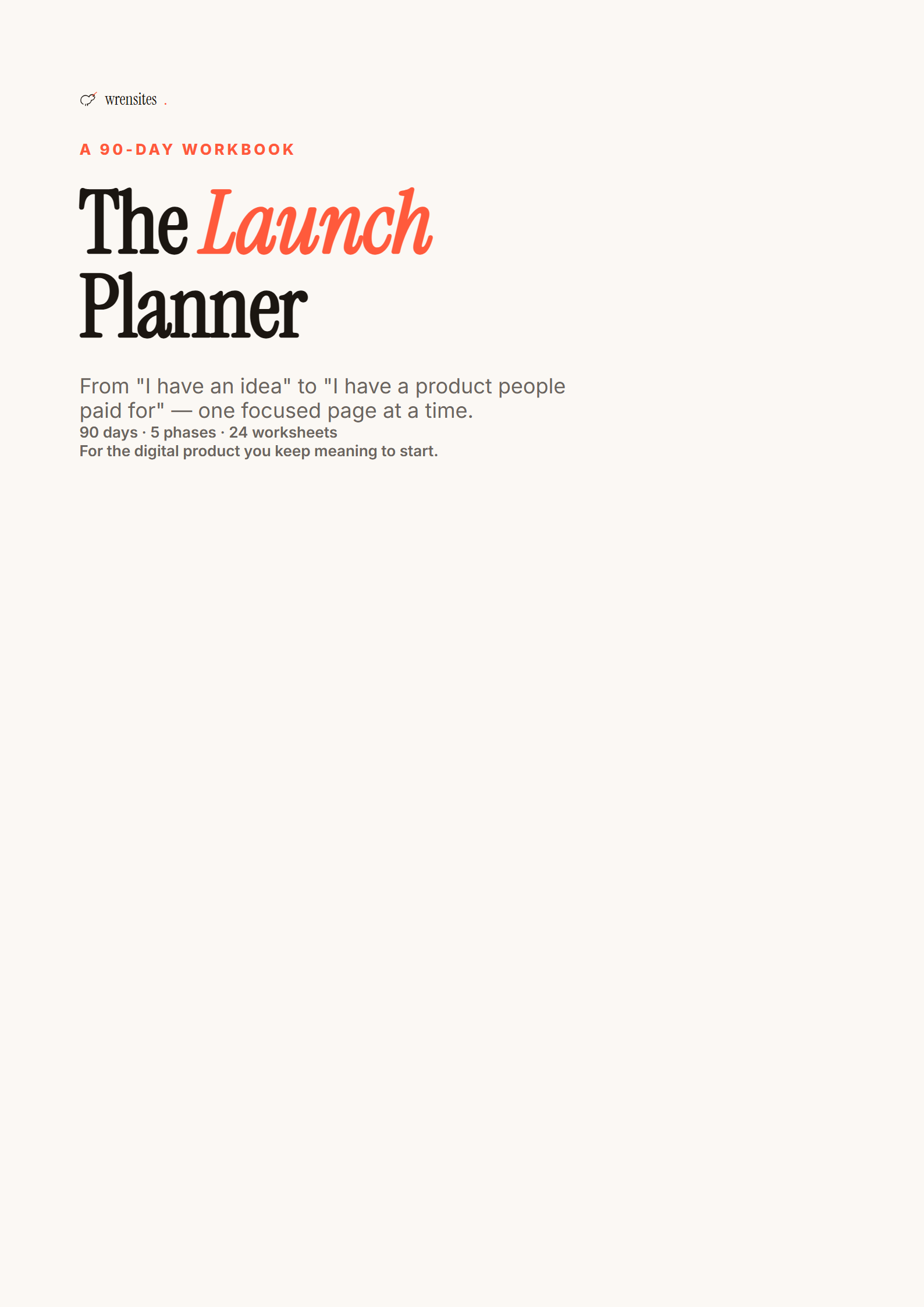 The Launch Planner preview